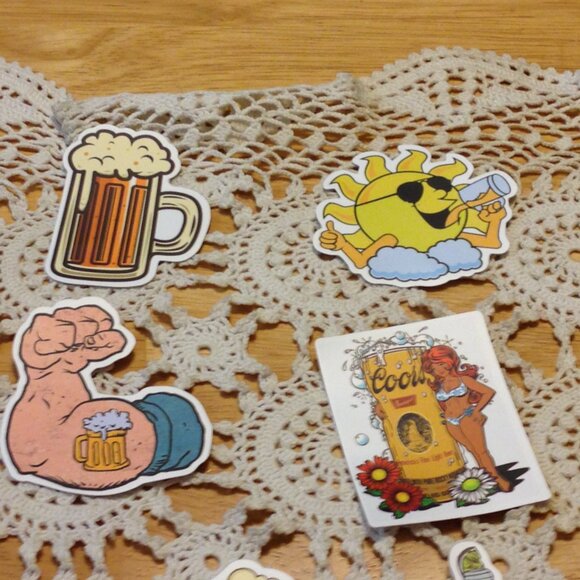Stickers, beer theme, bundle of 16 - Picture 3 of 4